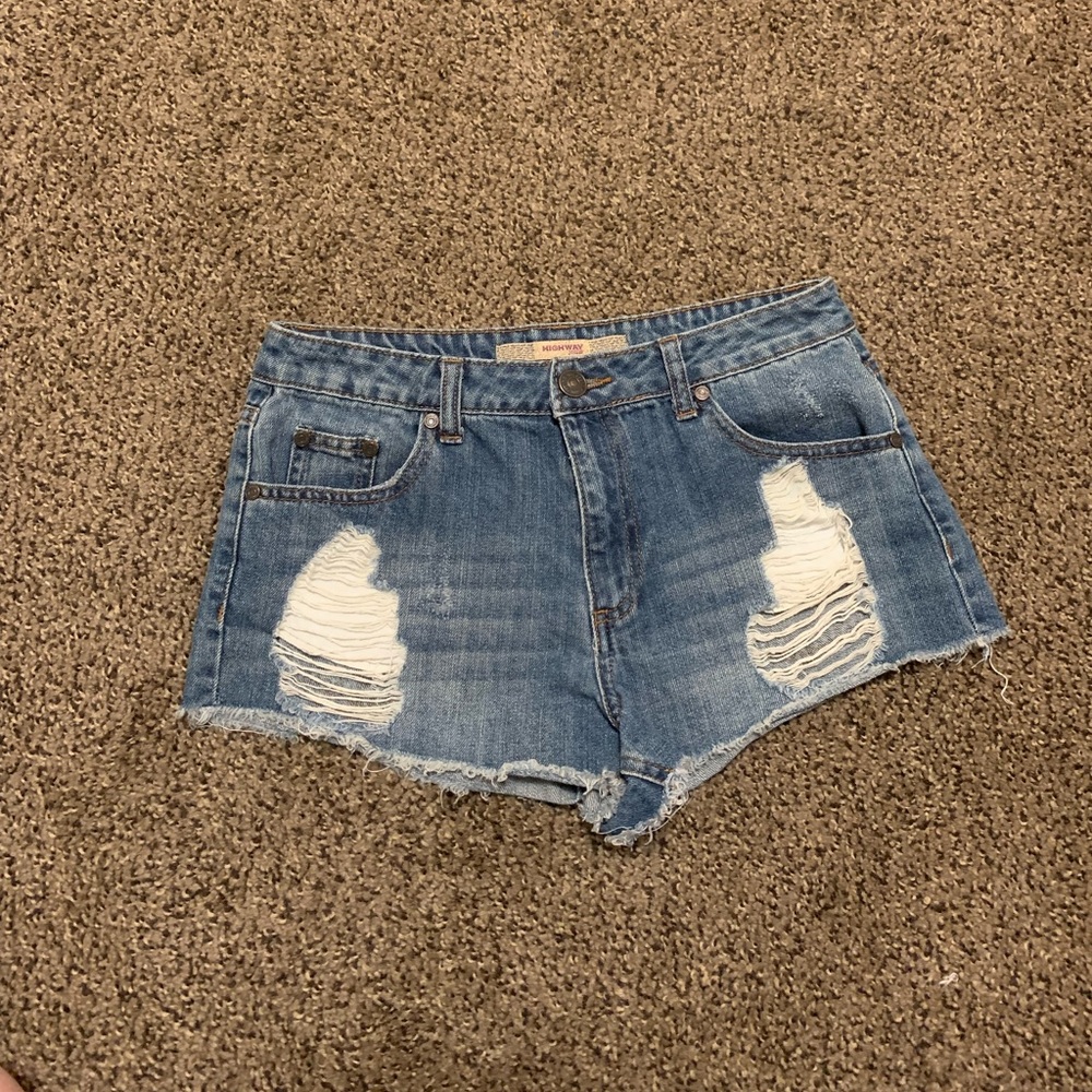 Denim shorts